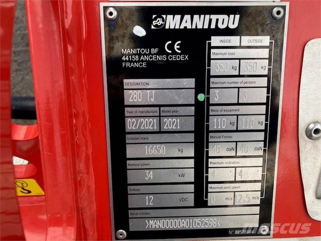 Manitou 280TJ Kĺbové plošiny