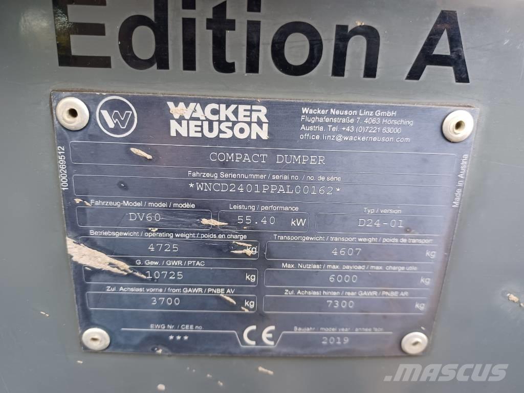 Wacker Neuson DV 60 Stavebné sklápače