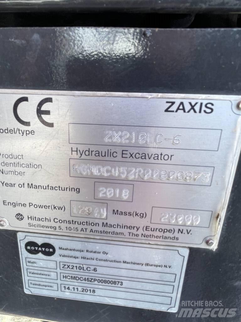 Hitachi ZX210LC-6 Pásové rýpadlá