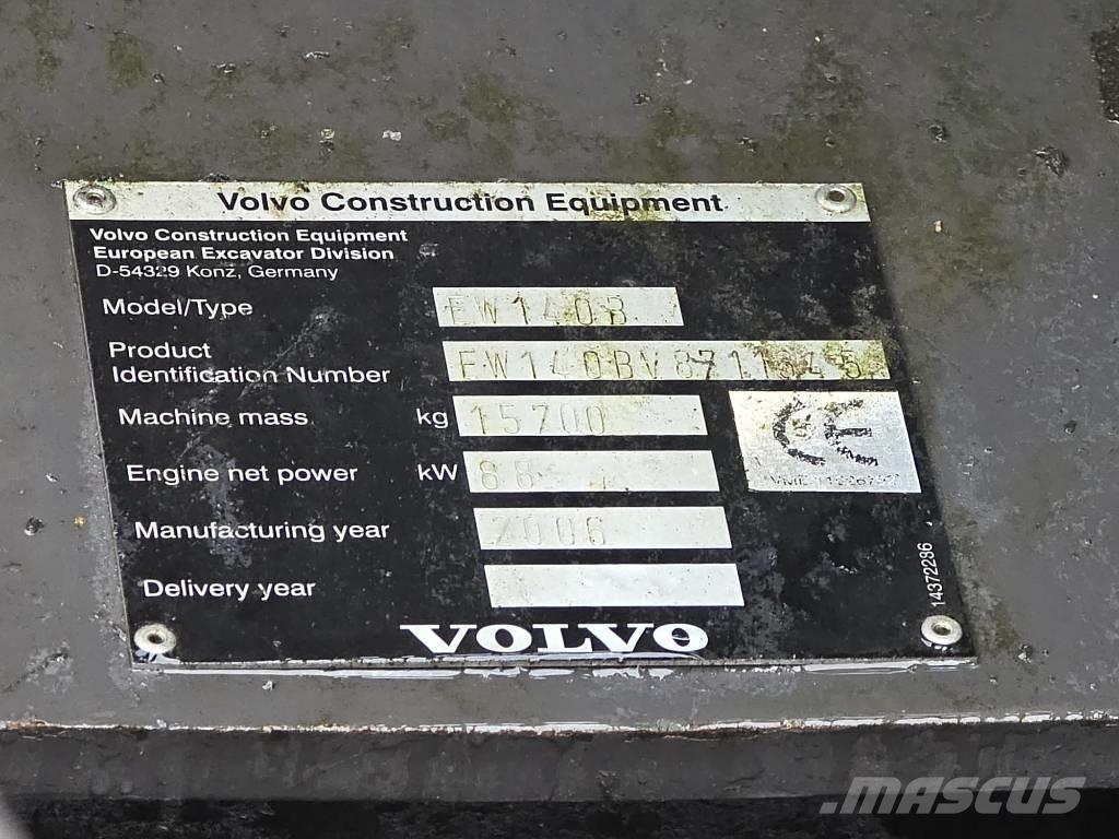 Volvo EW 140 B Kolesové rýpadlá