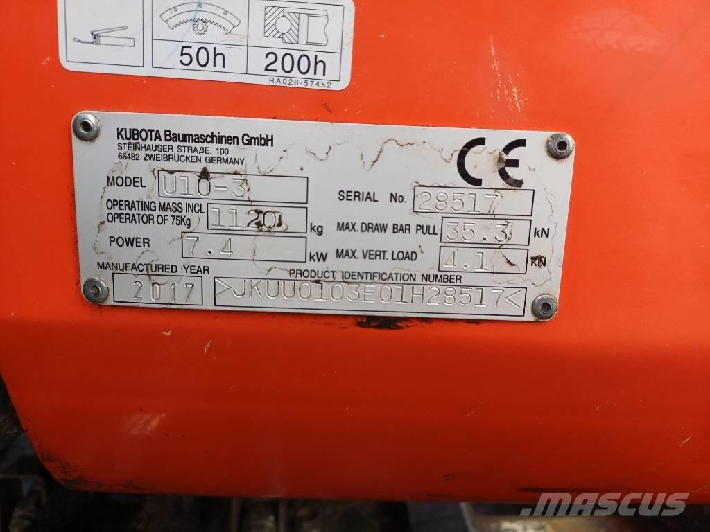 Kubota U 10-3 G Mini rýpadlá < 7t