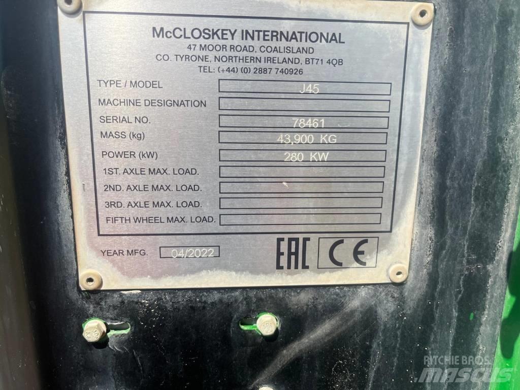 McCloskey J45 Mobilné drviče