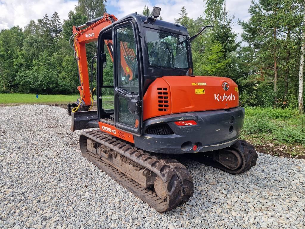 Kubota KX 080-4 Midi rýpadlá 7 t - 12 t