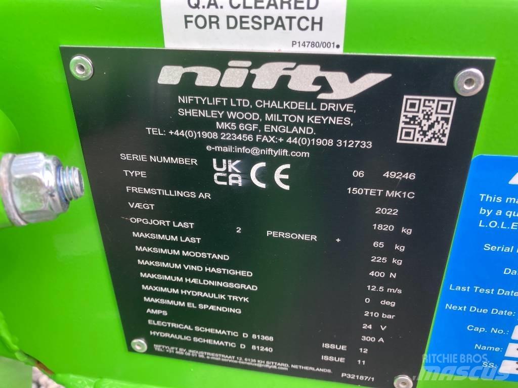 Niftylift 150TET Prívesové plošiny