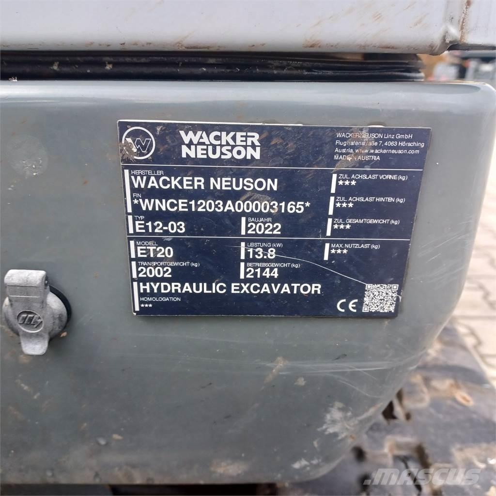 Wacker Neuson ET20 Pásové rýpadlá