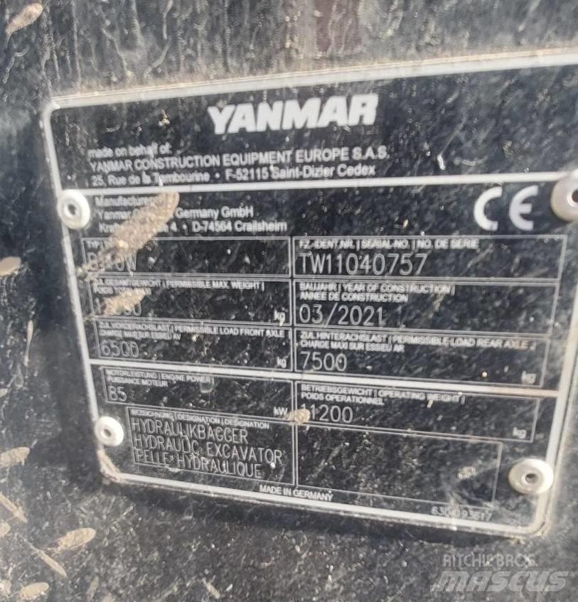 Yanmar B 110 W Kolesové rýpadlá