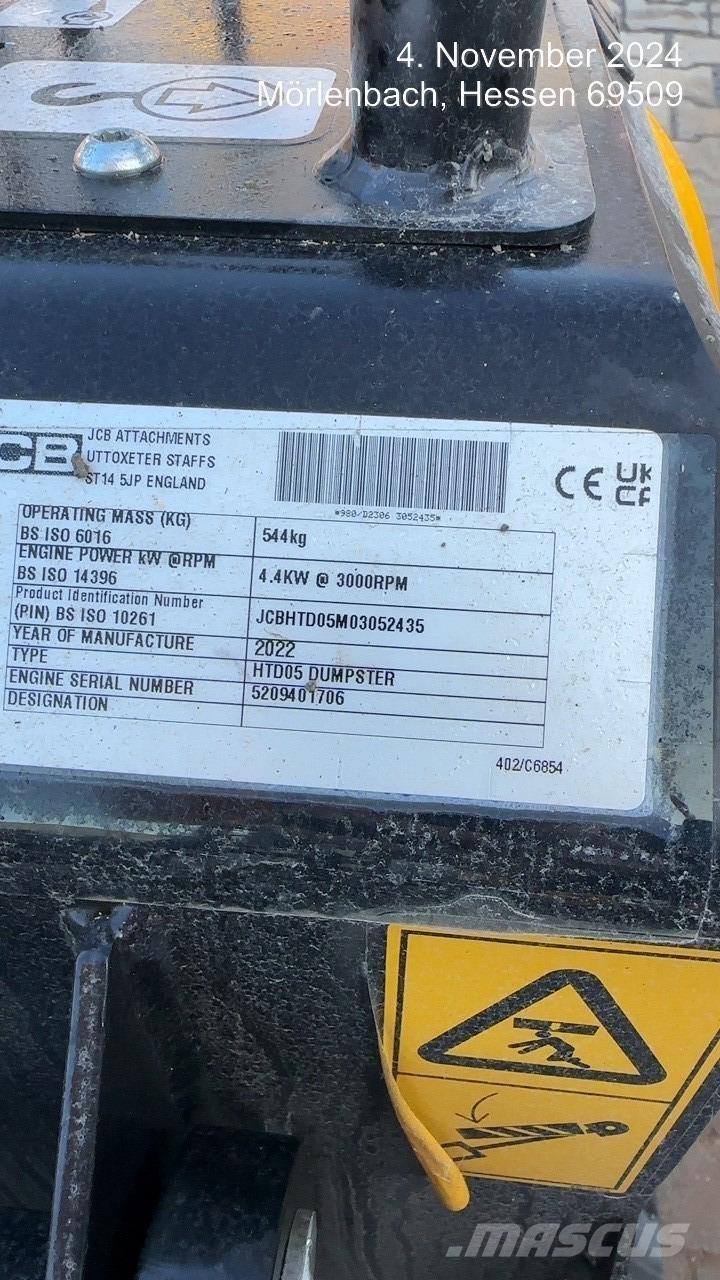 JCB HTD5 Stavebné sklápače