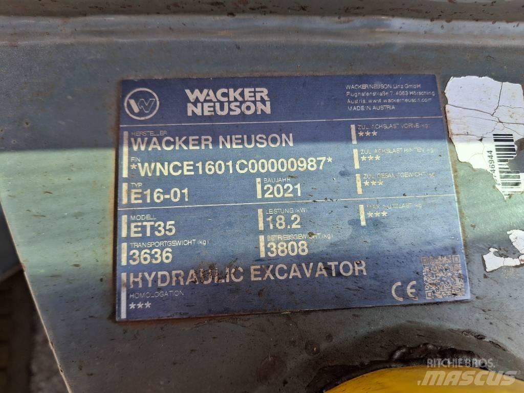 Wacker Neuson ET35 Pásové rýpadlá