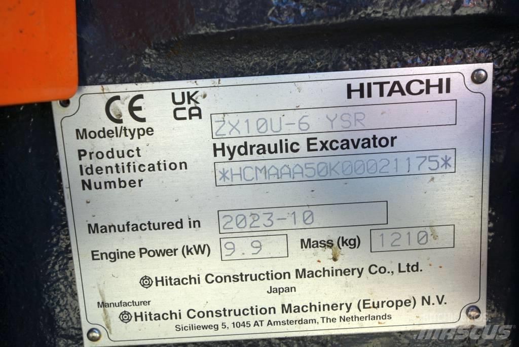 Hitachi ZX 10U-6 Mini rýpadlá < 7t