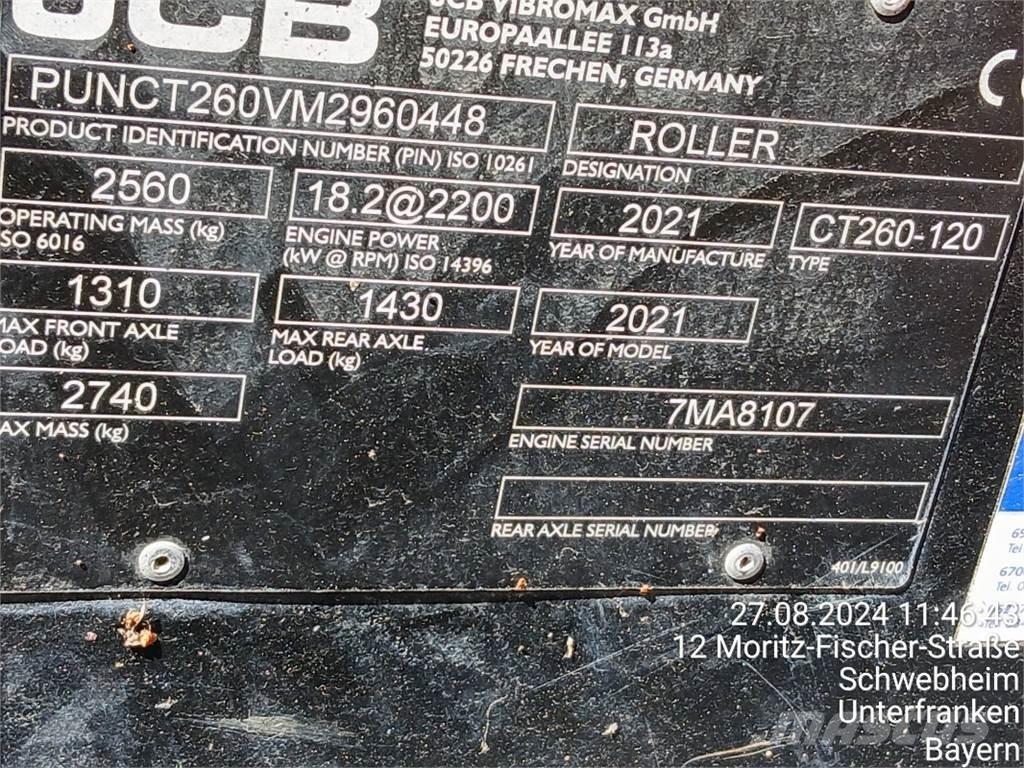 JCB CT260-120 Valce