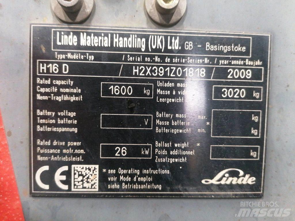 Linde H16D Dieselové vozíky