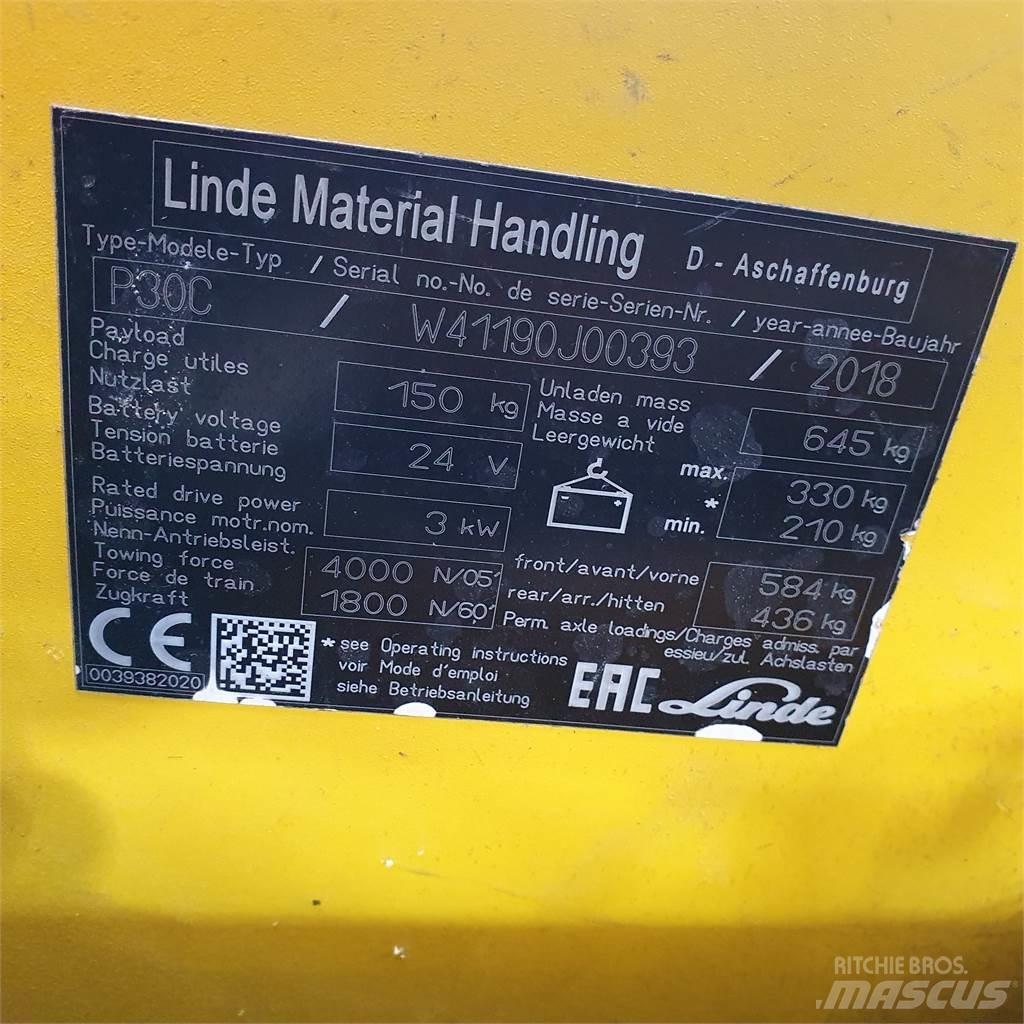 Linde P30C Vlečné vozíky