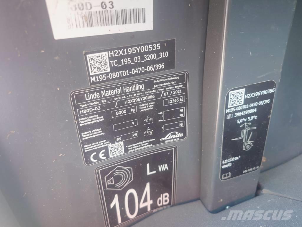 Linde H80D/396-03 Dieselové vozíky