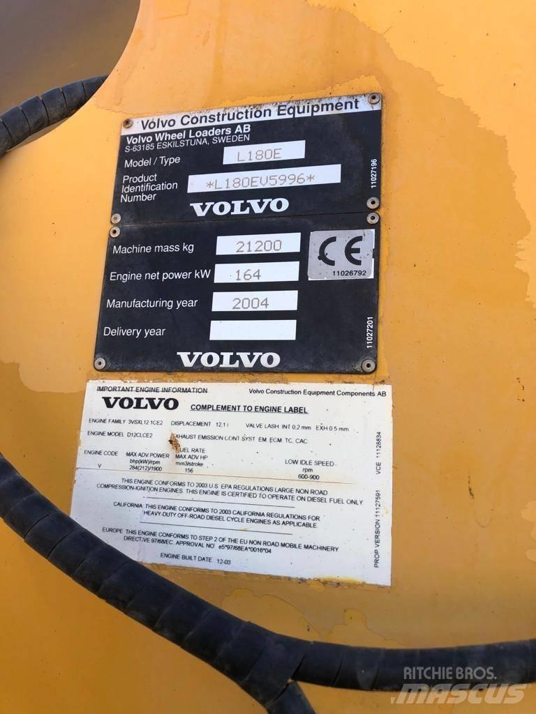 Volvo L 180 E Kolesové nakladače