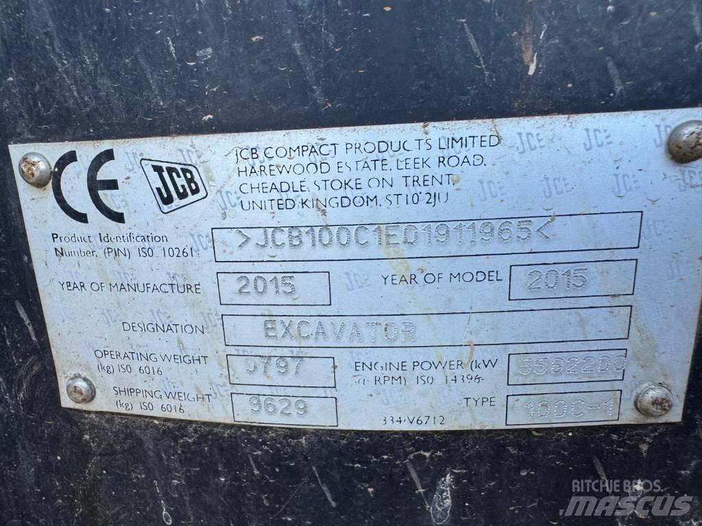 JCB 100 C-1 Midi rýpadlá 7 t - 12 t