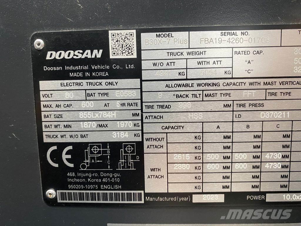 Doosan B30X-7 Akumulátorové vozíky