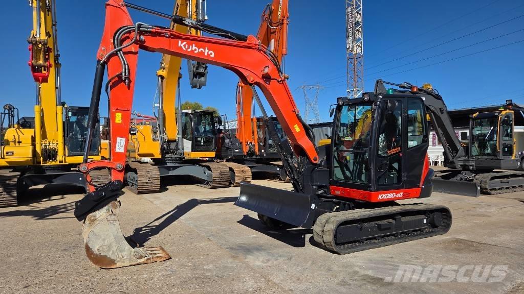 Kubota KX 080-4 Midi rýpadlá 7 t - 12 t