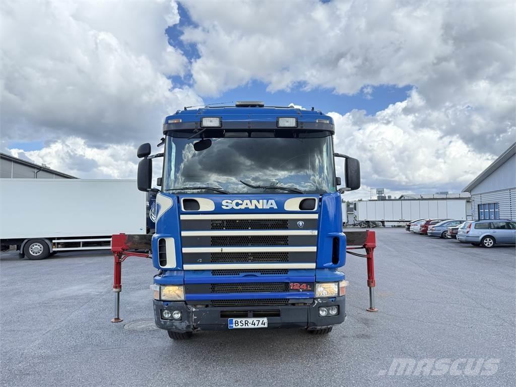 Scania R124 6X2 Autožeriavy, hydraulické ruky