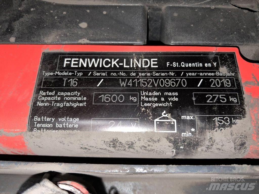 Linde T16 Nízkozdvižný vozík