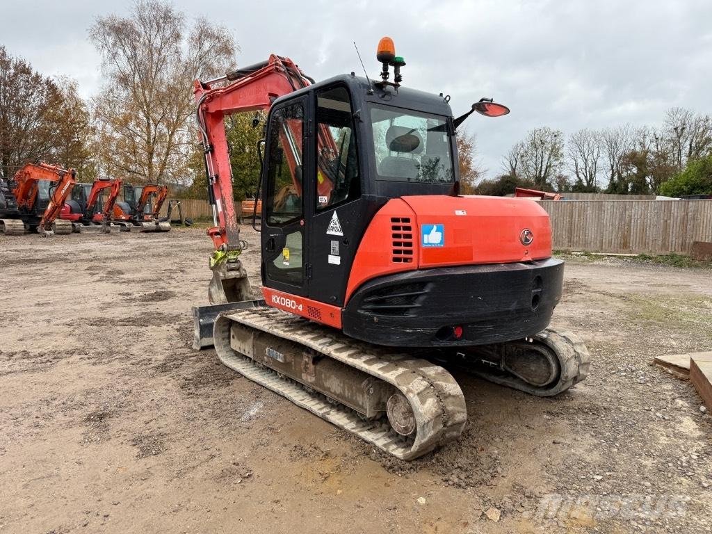 Kubota KX 080-4 Midi rýpadlá 7 t - 12 t