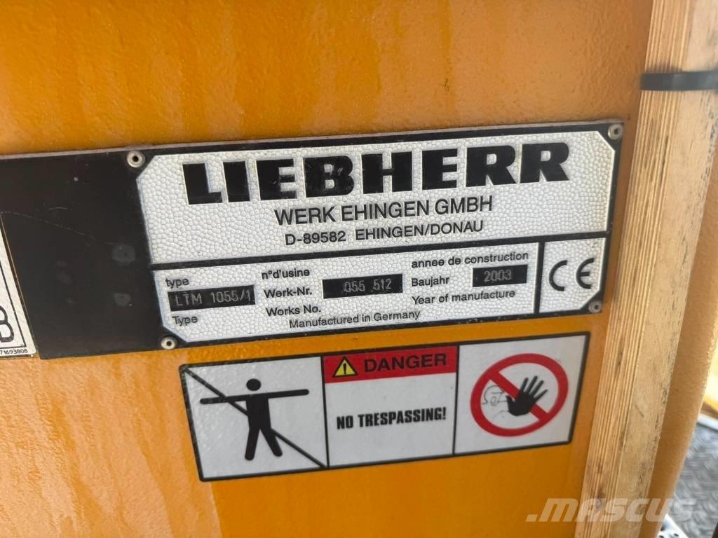 Liebherr LTM 1055-1 Univerzálne terénne žeriavy
