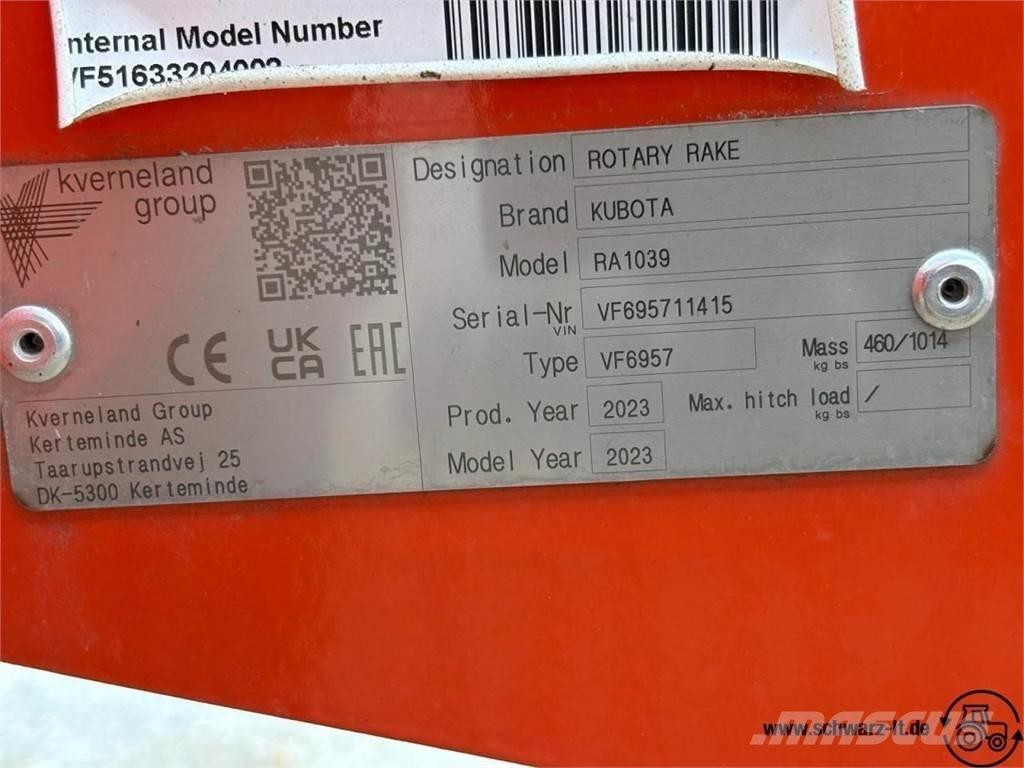 Kubota RA 1039 Riadkovače
