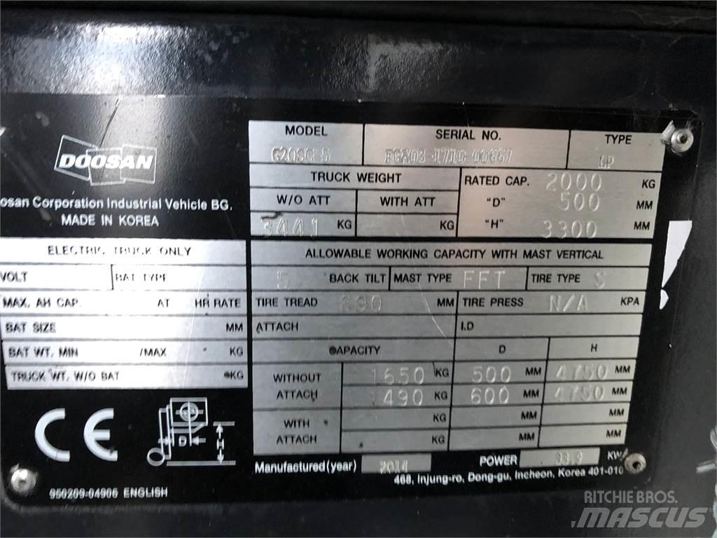 Doosan G20 SC-5 LPG vozíky