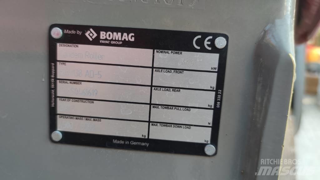 Bomag BW 138 AD Ďalšie valce