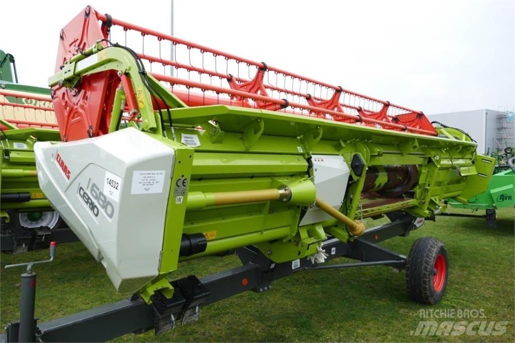 CLAAS Cerio 680 Žatevné hlavy