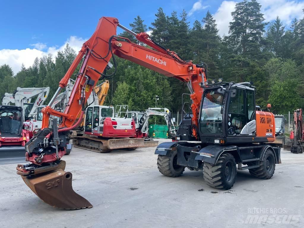 Hitachi ZX 140 W-6 Kolesové rýpadlá