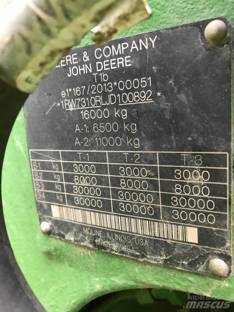 John Deere 7310R Traktory