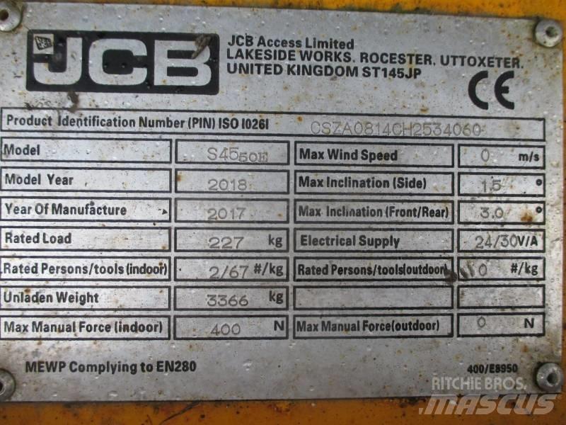 JCB S4550E Nožnicové zdvíhacie plošiny