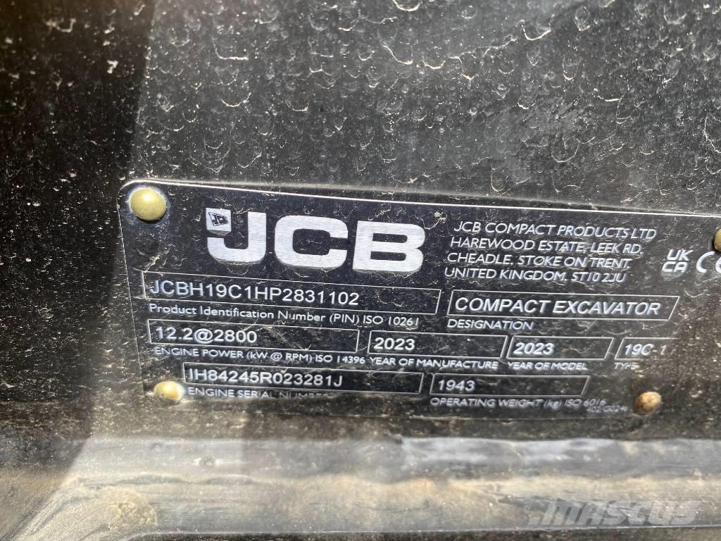 JCB 19 C-1 Mini rýpadlá < 7t