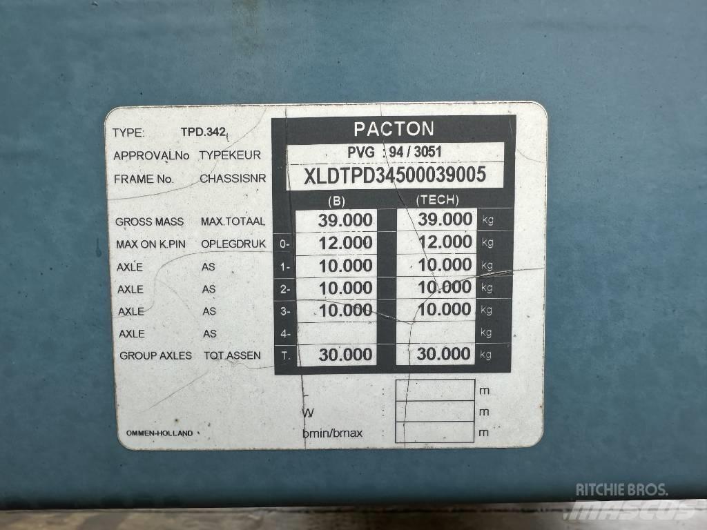 Pacton TPD 342 Valníkové návesy/Návesy sa sklápacím bočnicami