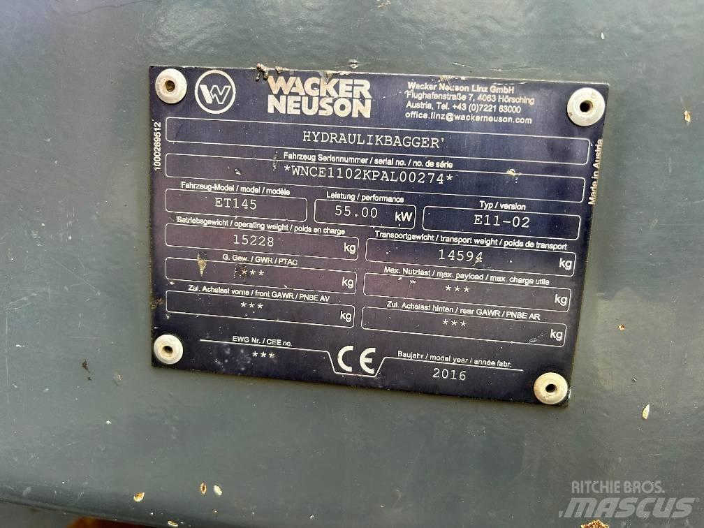 Neuson ET145 Pásové rýpadlá