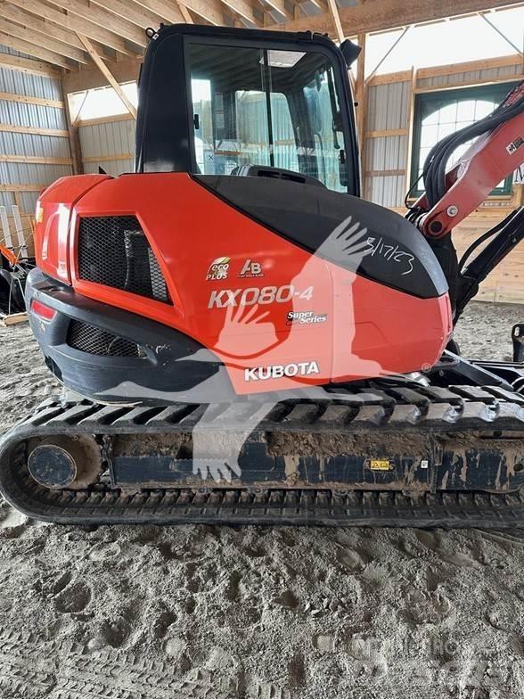 Kubota KX080-4 Pásové rýpadlá