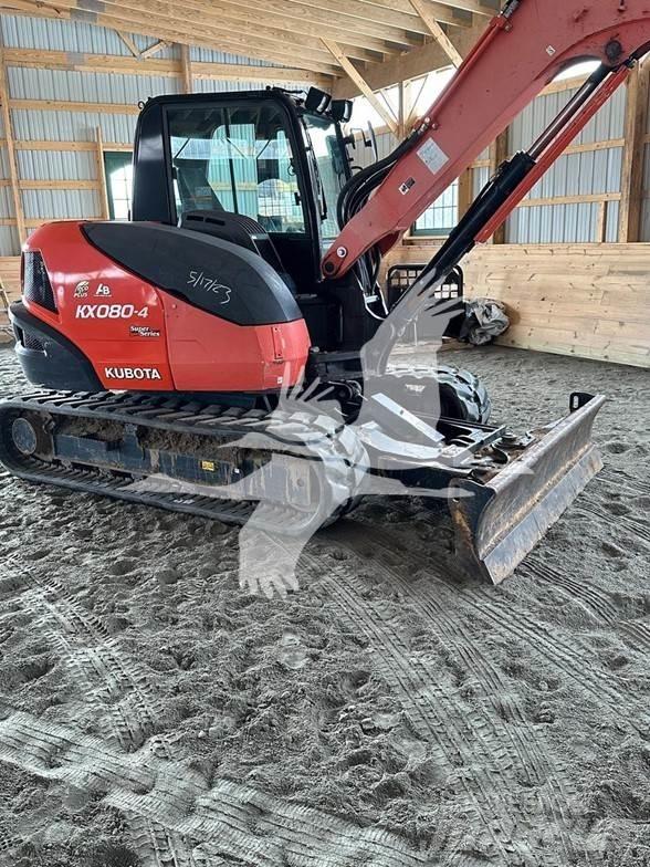Kubota KX080-4 Pásové rýpadlá