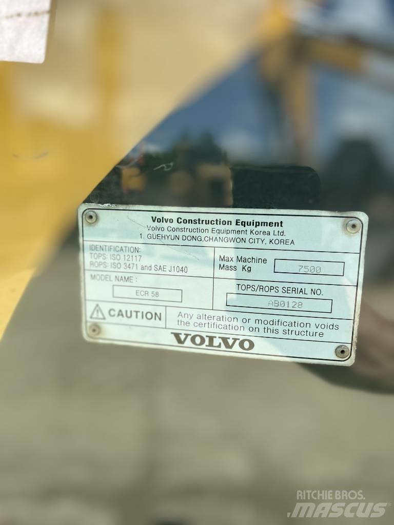 Volvo ECR 58 PLUS Midi rýpadlá 7 t - 12 t