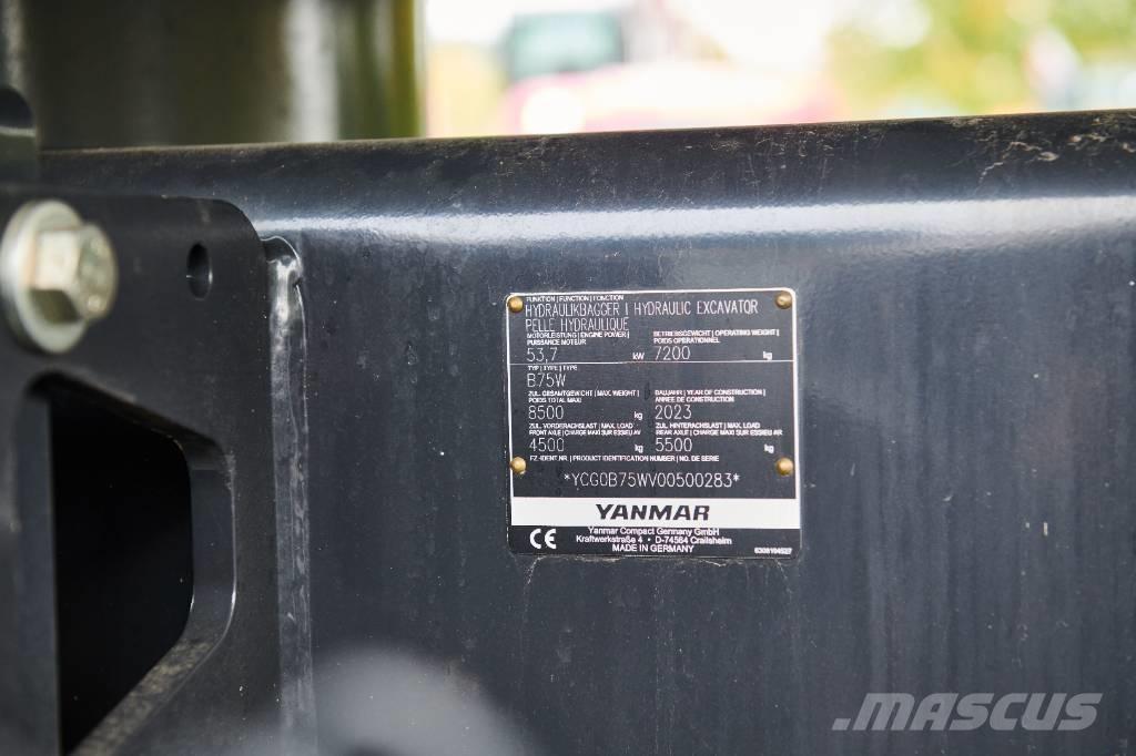 Yanmar B 75 W Kolesové rýpadlá
