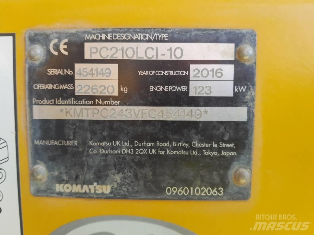 Komatsu PC210LCi-10 Pásové rýpadlá