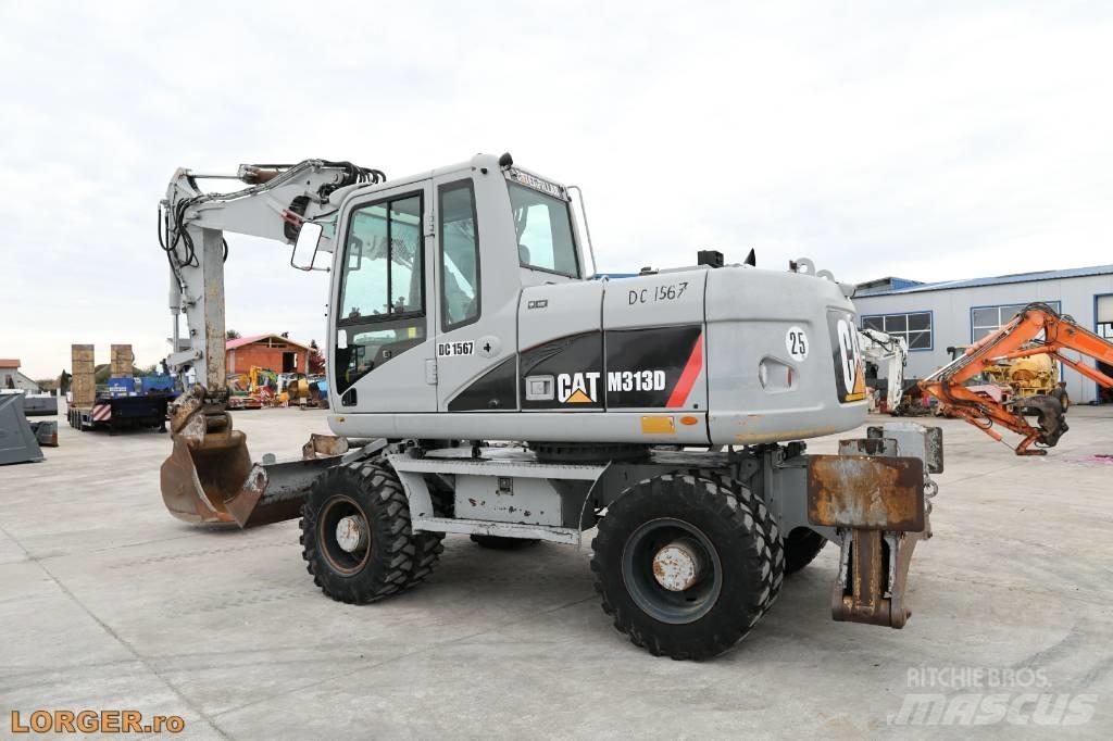 CAT M 313 D Kolesové rýpadlá