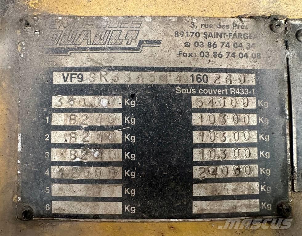 Louault SR33A Návesy na prepravu automobilov