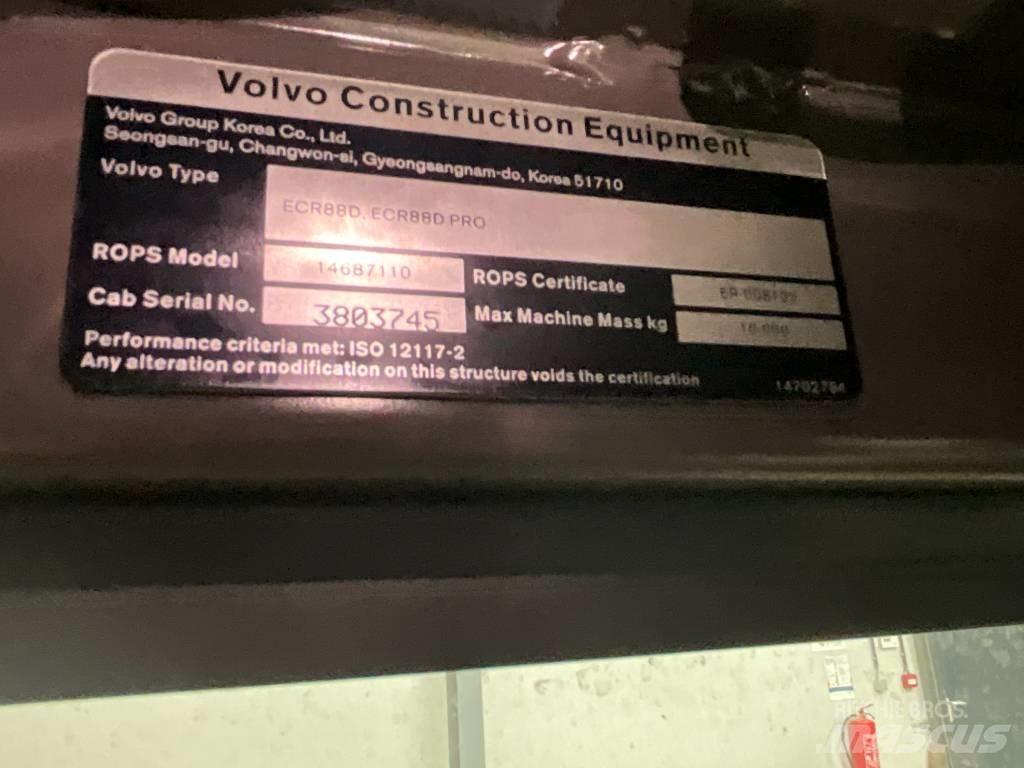 Volvo ECR 88 D Kabíny a interiér