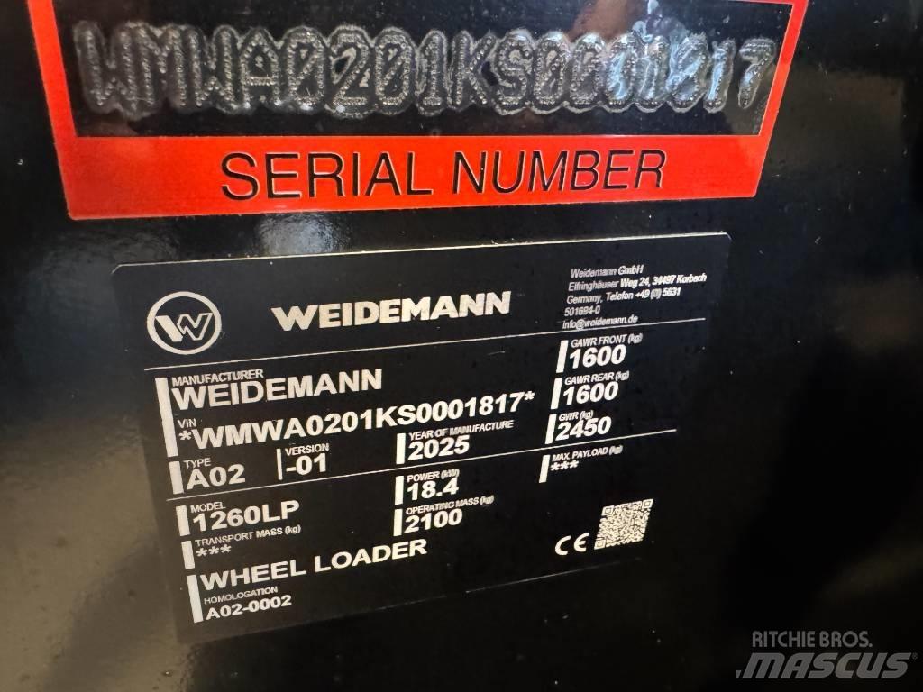Weidemann 1260 LP Šmykom riadené nakladače