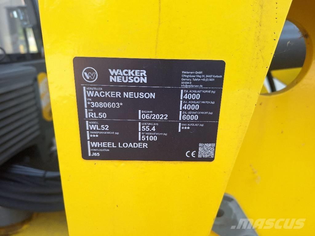 Wacker Neuson WL 52 Kolesové nakladače