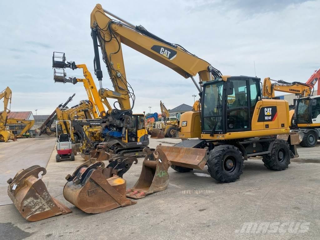 CAT M314F NVT Kolesové rýpadlá