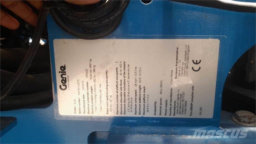 Genie S45 Teleskopické plošiny