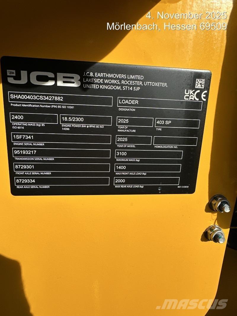 JCB 403 Kolesové nakladače