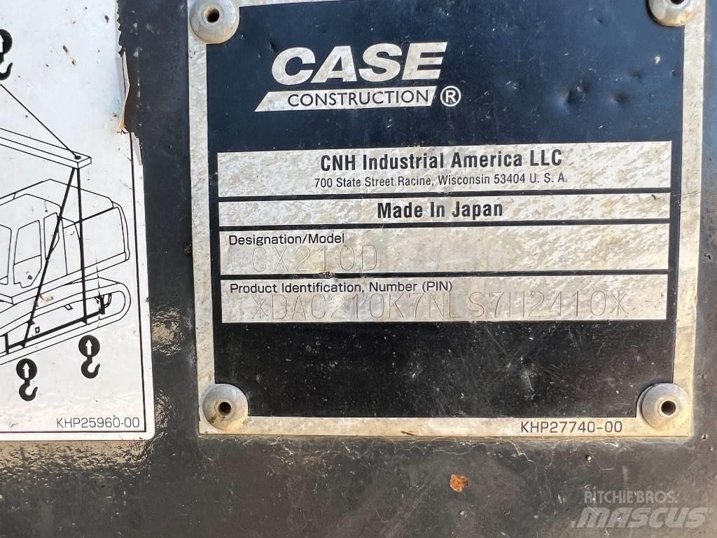 CASE CX 210 D Pásové rýpadlá