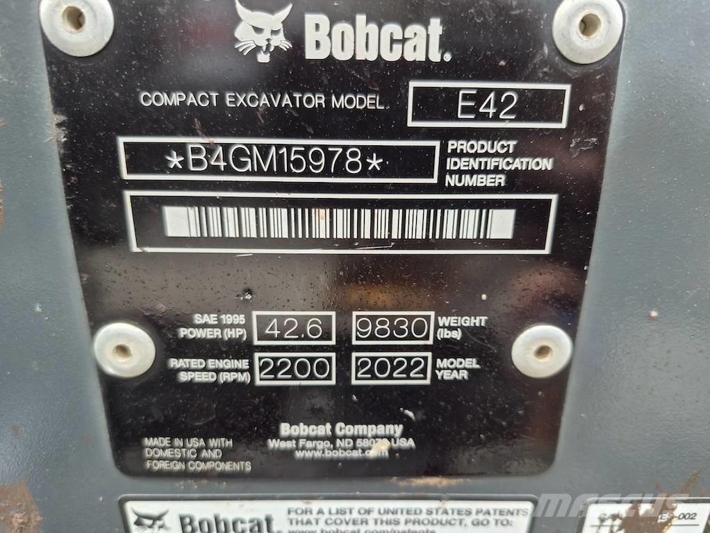 Bobcat E 42 Mini rýpadlá < 7t